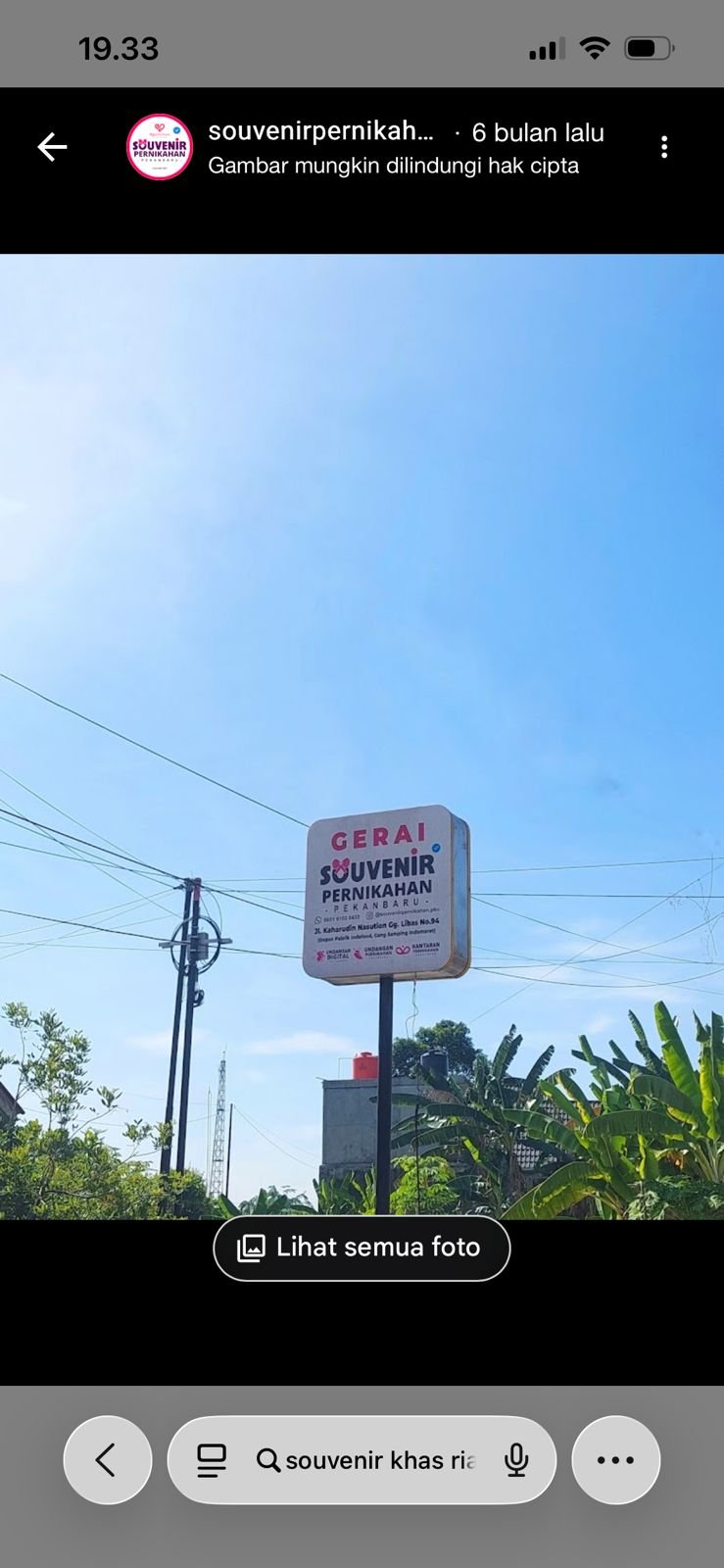 GERAI SOUVENIR PERNIKAHAN PEKANBARU